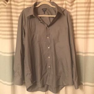 Brand new dark silver men’s dress shirt